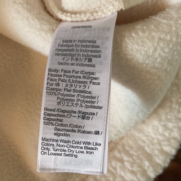 Madewell Fleece Hoodie Sweatshirt. New without tags! Cream Cotton pullover. - Picture 9 of 16